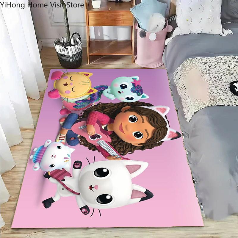 15 Size disney Cartoon-Gabby Dollhouse Carpet Rug for Living Room Bedroom Home Sofa Decoration Kid Area Rug Non-slip Floor Mat