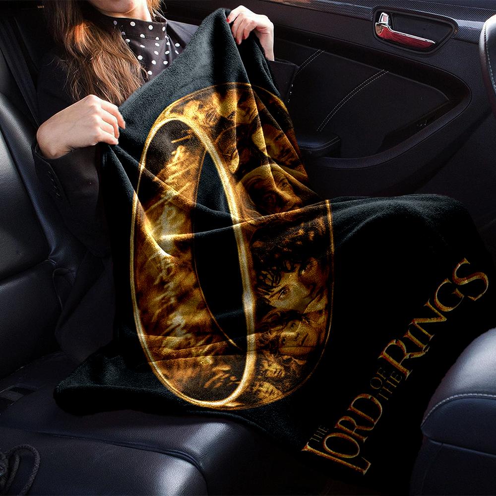 The Lord of the Rings Theme Printed Blanket - Perfect for Couch, Bed, Travel & Outdoor Use | Machine Washable, Cozy & Durable.