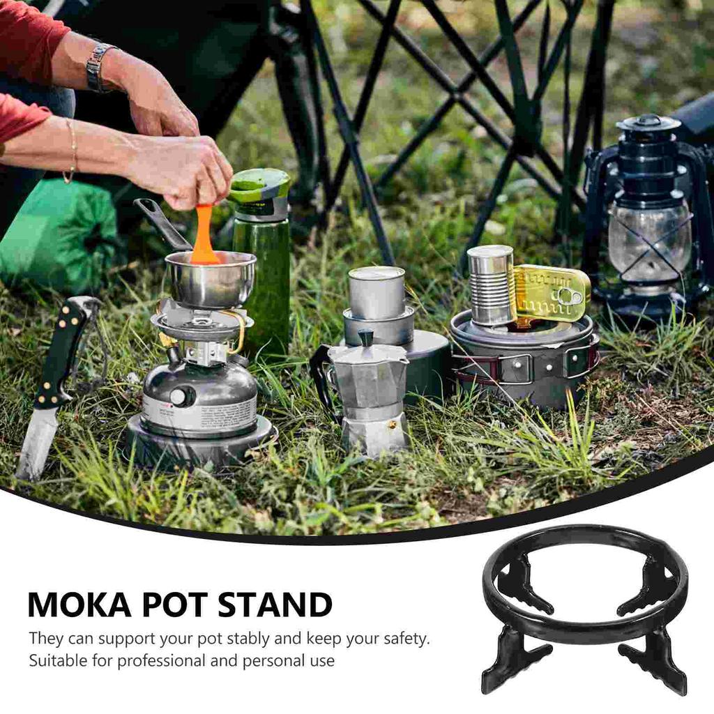 Pot Cage Gas Stove Cooker Rack Wok Milk Holder Work On Burner Round Coffee