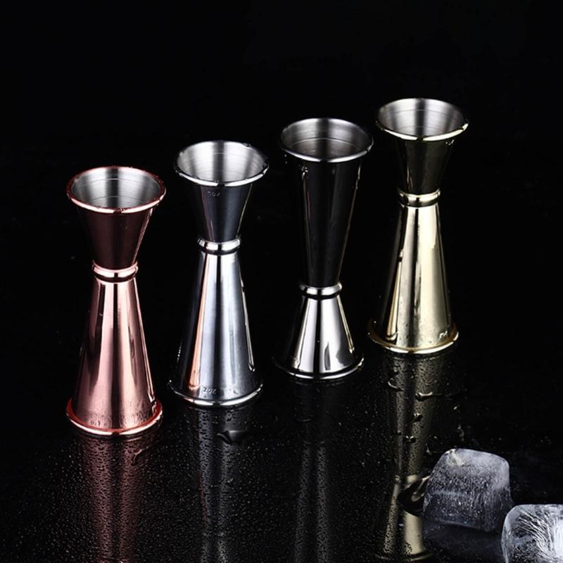 Cocktail Bar Stainless Steel Japanese Design Double-headed Spirit Measuring Cup for Home Bar Party Bar Accessories Club