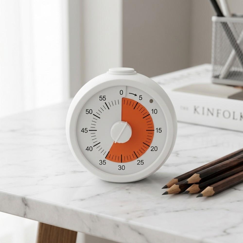 60 Minute Countdown Alarm Clock Silent Operation Children Study Timer  Homework Focus Aid