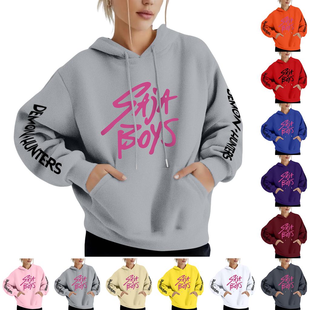 Girl Witch Hunting Group Hoodie Sweatshirt For Sports And Leisure
