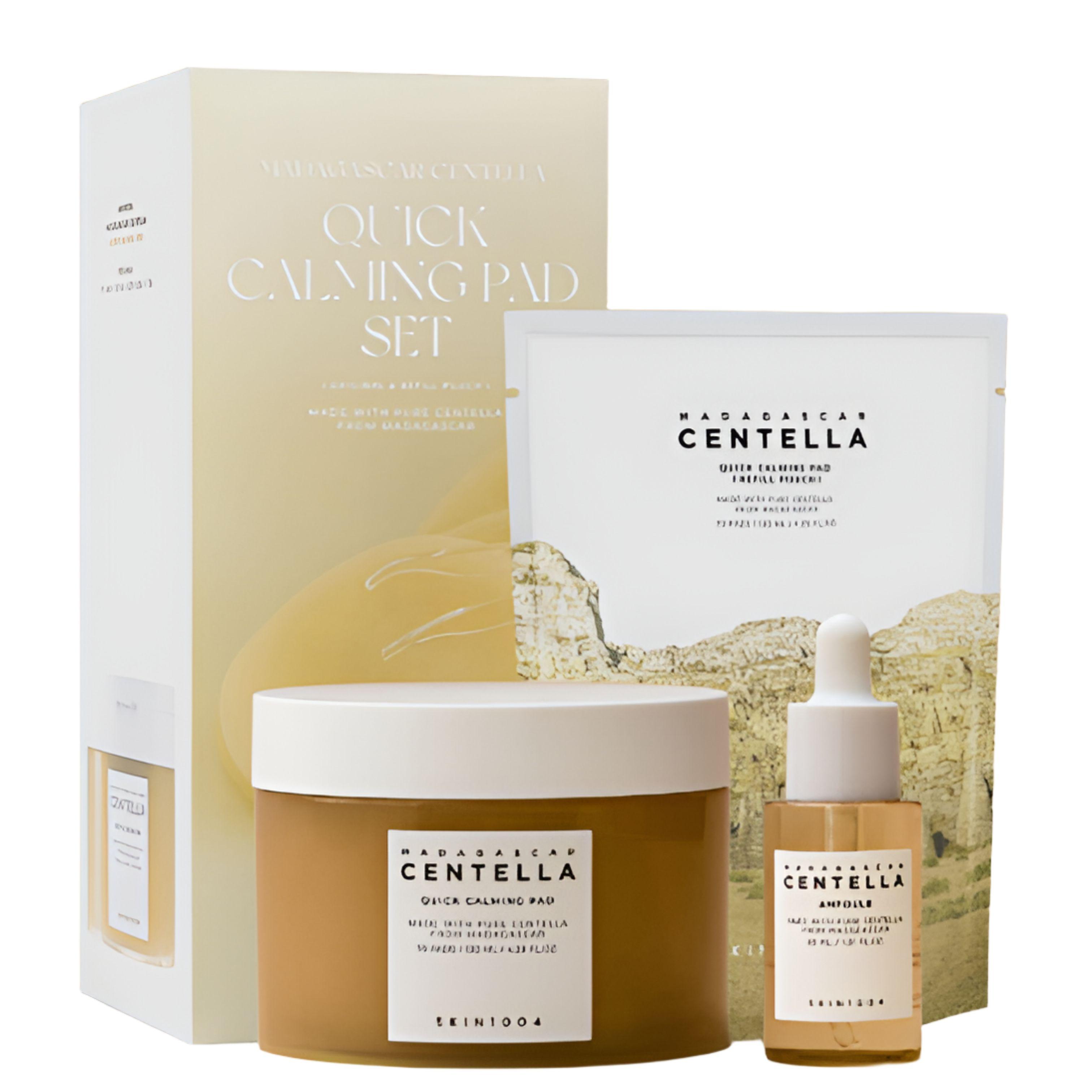 

SKIN1004 Madagascar Centella Quick Calming Pad Set (70 Pads + Refill 70 Pads + Ampoule 30ml)