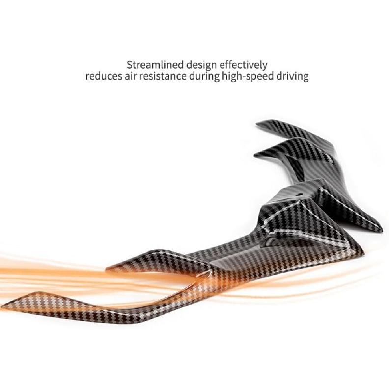 Motorcycle Winglet Carbon Universal ABS Fiber Fairing Motorcycle Wing Aerodynamic Winglet Dynamic Spoiler Wings Compatible for R15 V3 2017-2020