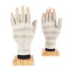 Striped Pattern Glove Plush Fingerless Mittens with Flip Top Knitted Gloves