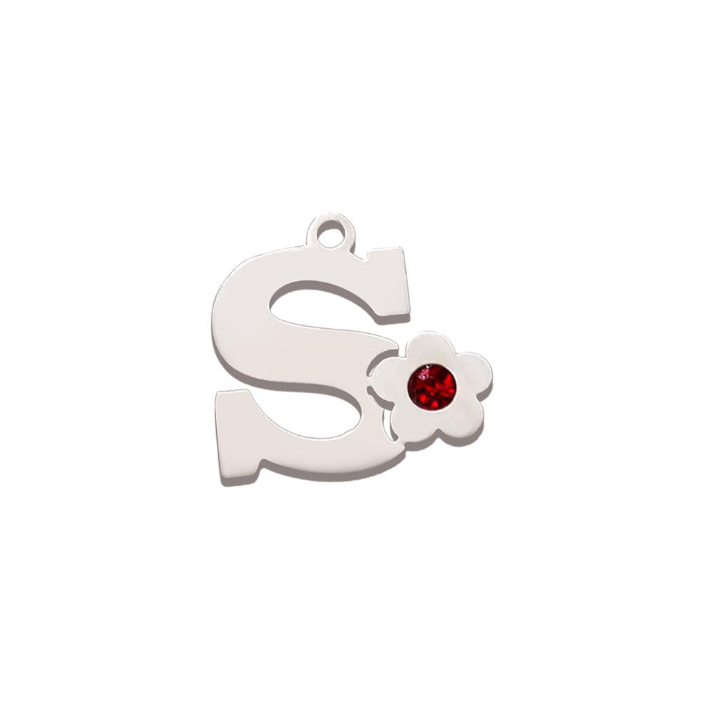 Xiaomi 5 Pcs/lot Cute Flower Alphabet Pendants Stainless Steel Jewelry 26 Capital Letter Charms for DIY Necklace Bracelet Earring 2026