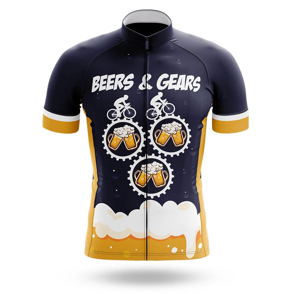 2025 Neue Bier Team Radsportbekleidung Herren Sommer Kurzarm Radtrikot Set Atmungsaktiv Mountainbike Rennrad Fahrradbekleidung