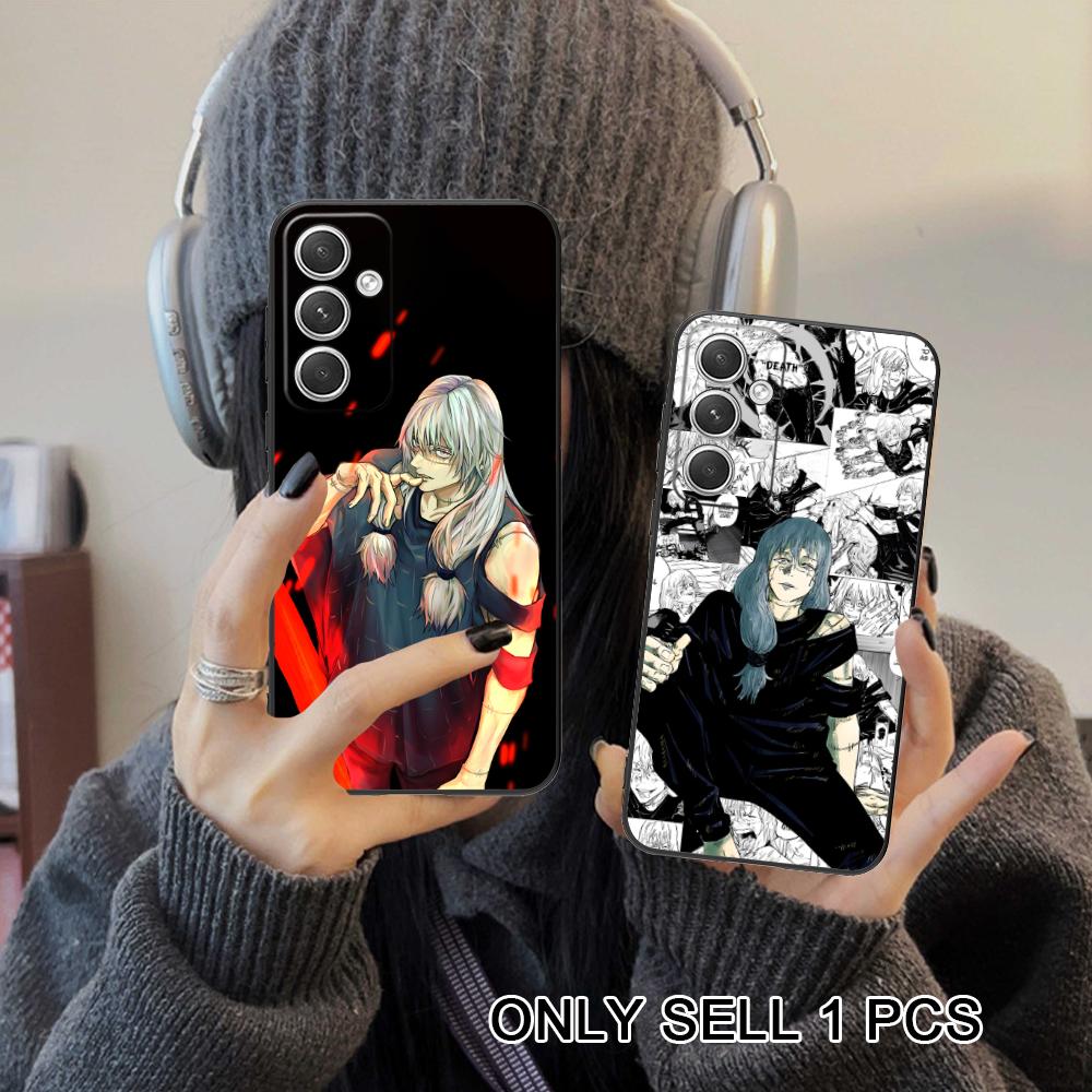 JJK Mahito Phone Case for Samsung Galaxy S26 S25 S24 S23 S22 S21 S20 Note20 Plus FE Ultra Soft TPU Shockproof Cover