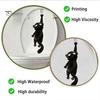 Bathroom Toilet Decals Furry Black Cat Seat Sticker, Waterproof PVC Decal, Removable Pattern Cute Animal Wall Art for Tank And Lid Decoration Humorous