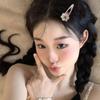 2lots Simple Temperament Hairpins Fall Winter Hair Clip Antiskid Hair Barrettes for Daily Wear and Special Occasions