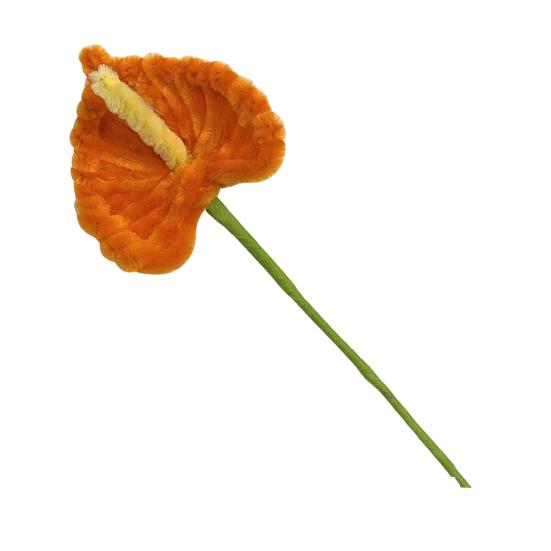 Finished Pipe Cleaners Flower Craft Handmade Artificial Calla Lily Flower for Mother's Day Birthday Wedding Home