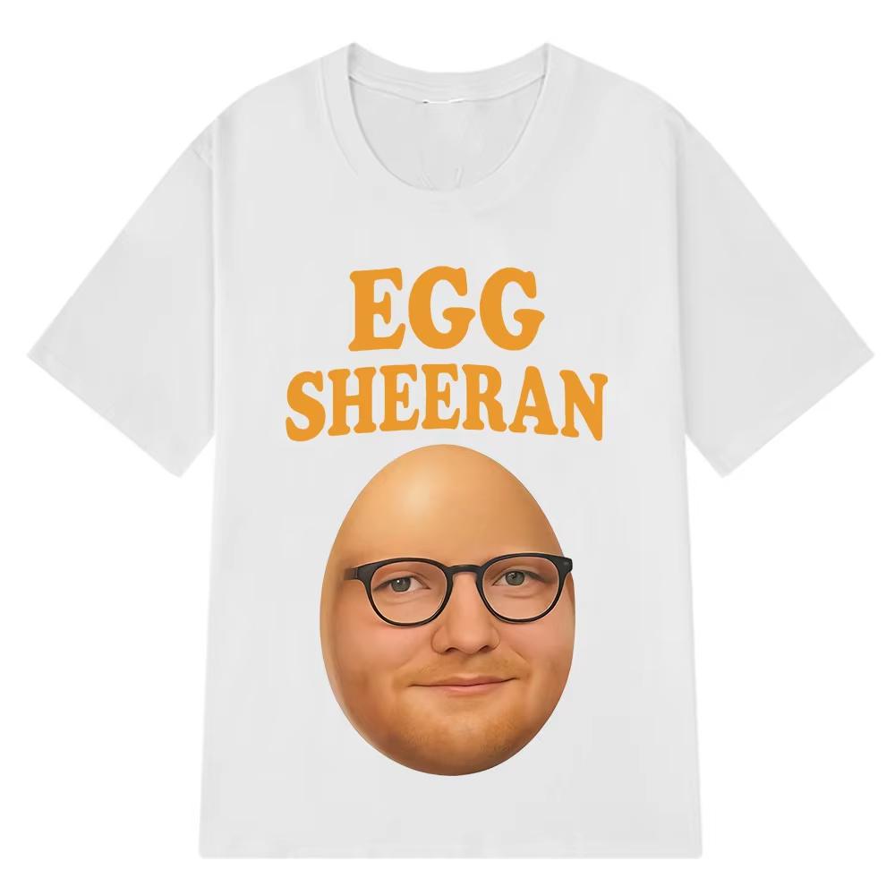 Camisetas Con Un Divertido Patrón Egg Sheran Mee Casual Camiseta De Manga Corta De Verano Y