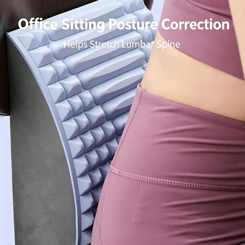 Back Stretcher Lumbar Support Device Neck Waist Muscle Relaxer Spine Corrector Back Opening Stretch Massage Tool for Pain Relief