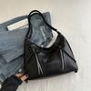 PU Leather Bow Tote Bag Zipper Bow Crossbody Bag Sweet Bowknot Shoulder Bag  Streetwear