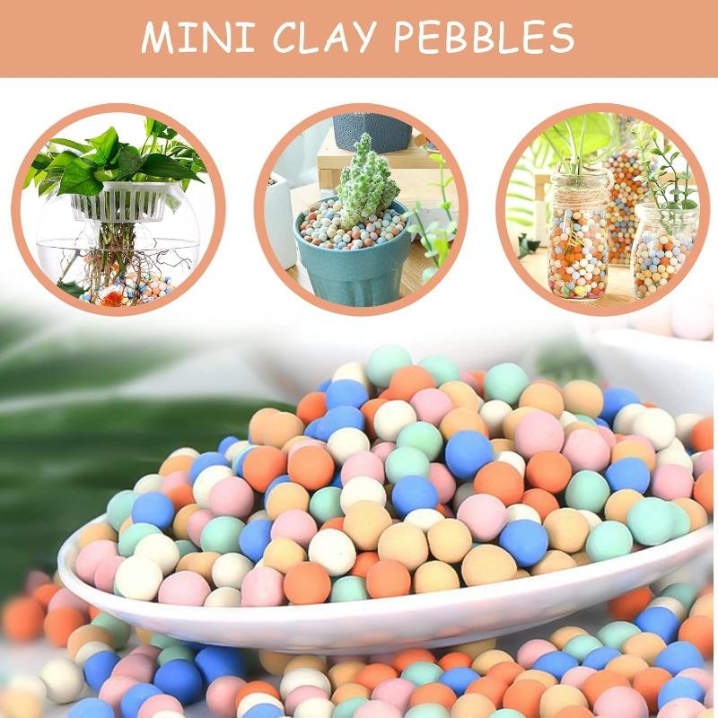 300g/bag Colorful Ceramic Pebbles for Aquarium Tank Hydroponic Plants Greenery Succulents Bonsai Decoration Cover Stones 0.8-1cm