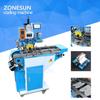 ZONESUN Pneumatische Automatische Leder LOGO Papier Heißfolienprägung Rillen Prägen Maschine Heißpresse Maschine Stanzpresse
