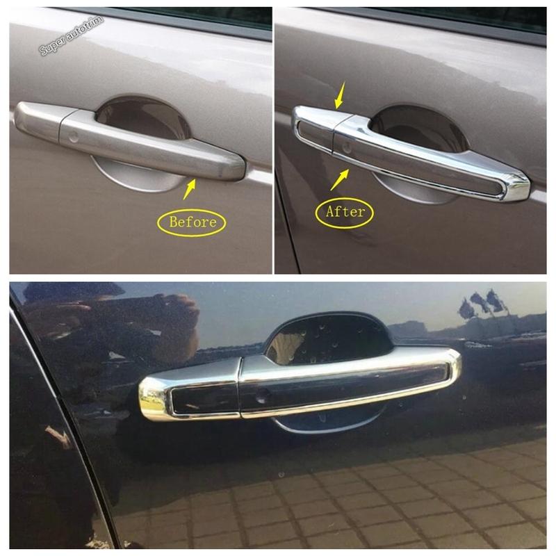 Front Bumper Fog Lights Lamps Eyelid Eyebrow / Door Handle Decorative Cover Trim Accessories Exterior For Jaguar XE 2016 -