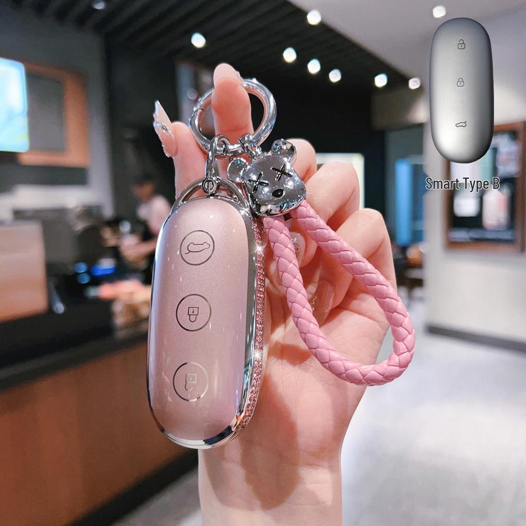 Li Auto Key Case for 2024 Models: L9, L8, L7, L6, One - Unisex Lock Keyring