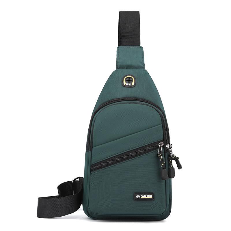 Men's breast bag, casual shoulder bag, light travel sports chest bag, versatile trend fashion men's crossbody small backpack