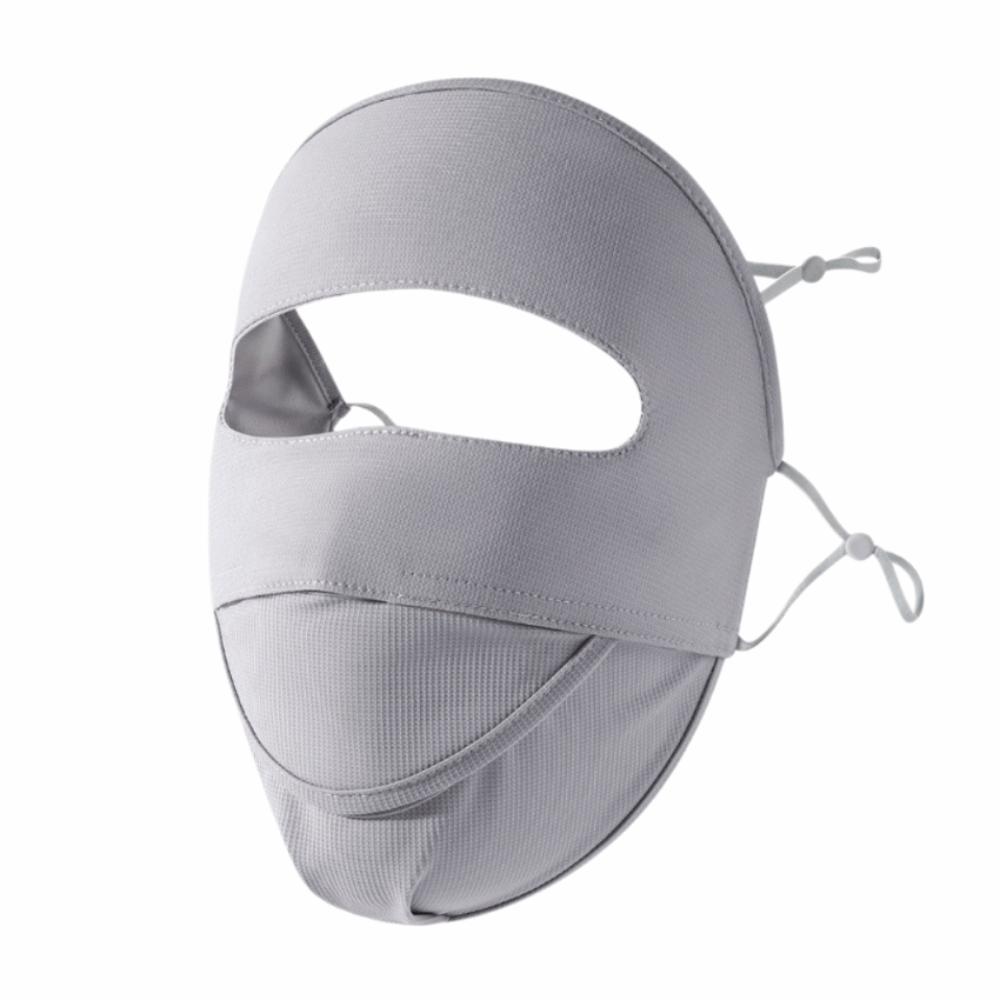 

UV Protection Mesh Face Scarf Face Covering Face Mask New Sunscreen Veil for Outdoor Activities светло-серый
