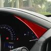 For Cadillac Ats 2013- Center Dashbaord Speedometer Trim Panel Cover Parts Soft Real Carbon Sticker Car Interior Accessories