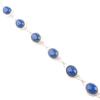 Natural Lapis Lazuli Gemstone 925 Sterling Silver Jewelry Handmade Bracelet 8.5" RB-3-18