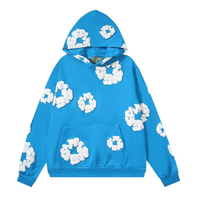 Premium Cotton Puffed Floral Hoodie Jogger