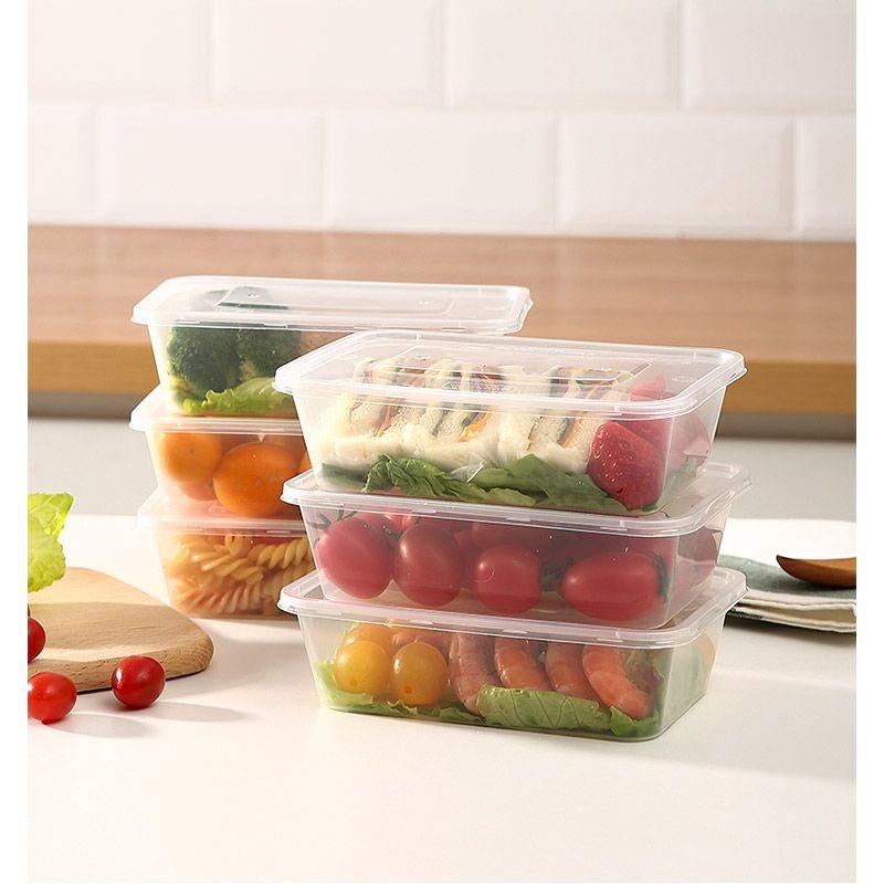 Yipan Disposable Rectangular Food Containers with Lids