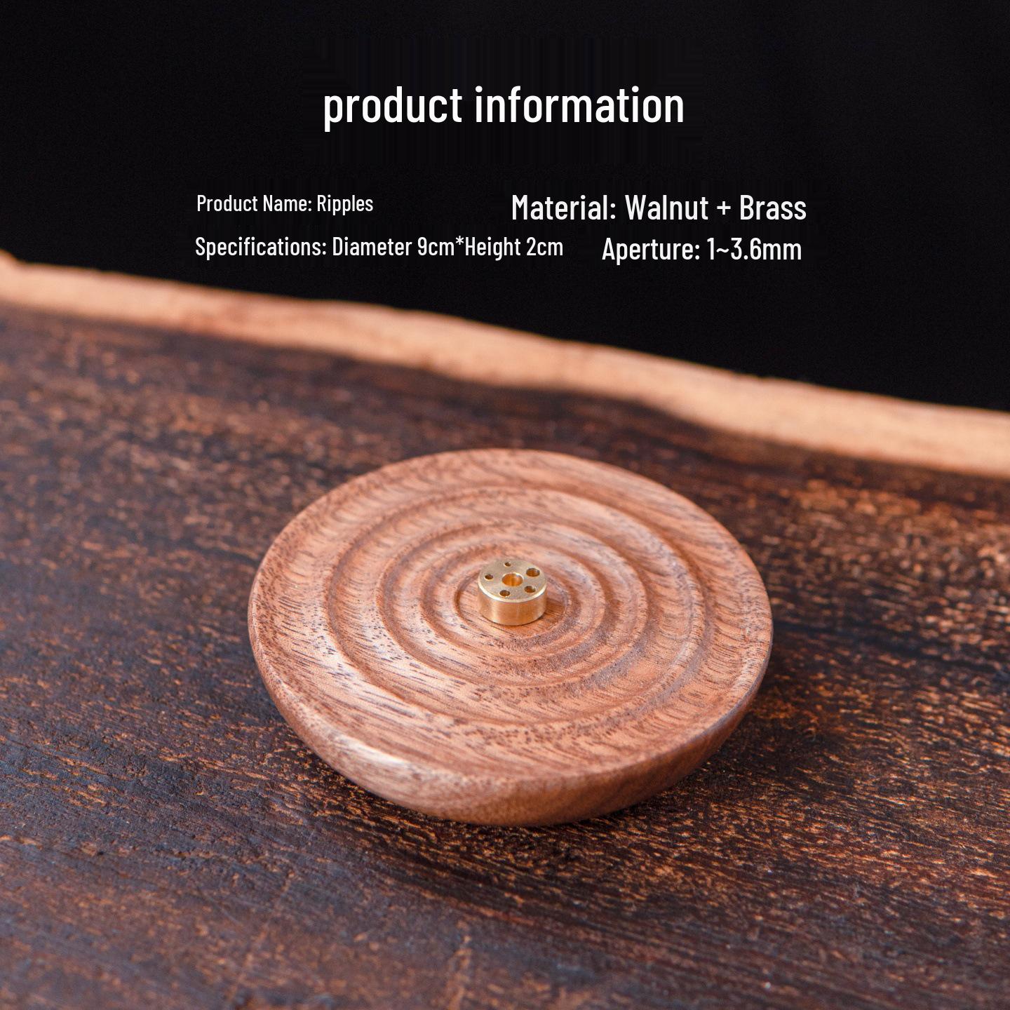 Agarwood Multi-Hole Incense Holder Gift Set - Indoor Aromatherapy Burner for Home and Office Use