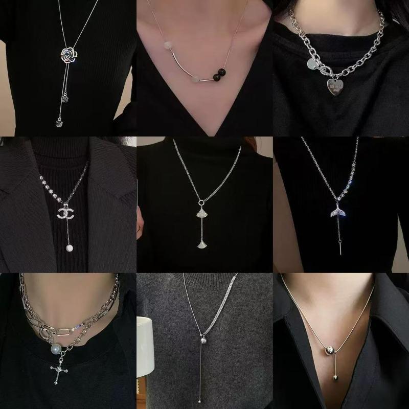 Love Coarse Necklace Women's Summer Versatile Girl Accessories Hip Hop Spice Girls Premium Chains Niche Sweater Chains Autumn and Winter Collection