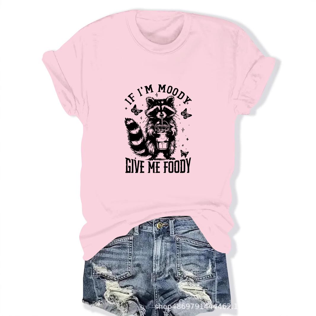 

Women s Fashion Round Neck T-Shirt Medium рожевий