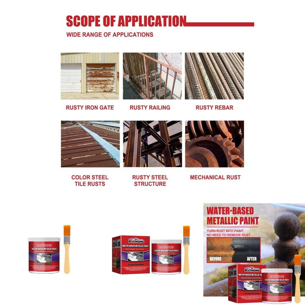 Agente Quitaóxido Rayhong Con Cepillo Para Restauración de Metal Y Conversión de Óxido 100g