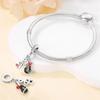 Copper-Plated Music Series-Guitar Musical Notes Charms Fit Pan Snake Bone Bracelet Diy Bead Women Jewelry Birthday Gift