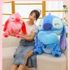 Adorable Plush Stitch Toy Heart Hugging Design Soft Pp Cotton Cuddly Stuffed Animal