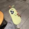3D Cartoon Niedliche Fruchtbirne Weiche Silikon-Telefonhülle für iPhone 16 Promax 15 14 13 Schutzhülle Neujahrs-Glücksgeschenk