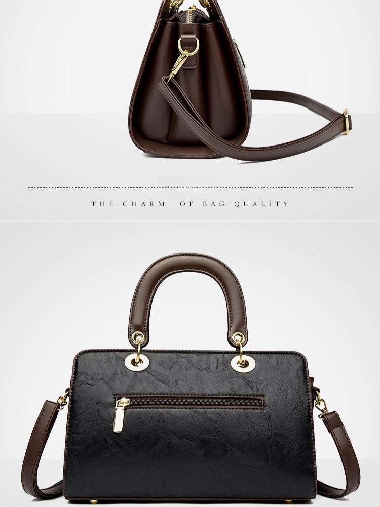 Johnature Dámská kabelka, módní reliéfní, velkokapacitní, univerzální tašky přes rameno a crossbody