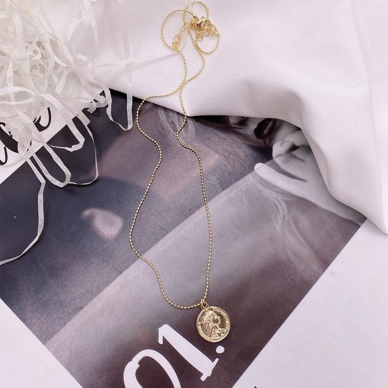 Baroque Freshwater Pearl Necklace Double Irregular Pearl Metal Chain Necklace Tide Collarbone Chain