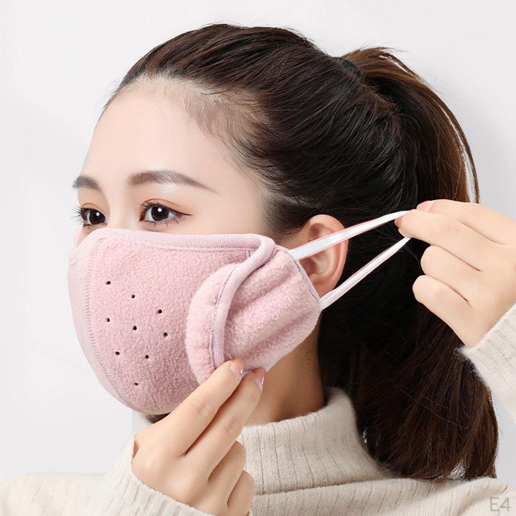 Earmuffs Covering Cold Weather Mouth Balaclava Unisex Breathable Hole Ear Warmer for Skiing Outdoor