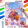 Oil Painting Handcolored Painting Pumpkin Carriage Unicorn Candy Landscape Living Room Decoration Hanging Painting Wall Painting