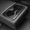 For Kia EV3/EV4/ST/Seltos/K3/SG2 Car Tuning Carbon Fiber Rear Row Water Cup Frame Cover Trim Interior Accessories