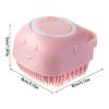 Multiuse Pet Bath Brush Silicone Bristle Massage Brush Pet Grooming Tool For Various Size Dog Cats Grooming Supply