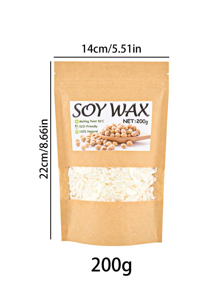 100g-1000g Natürliches Sojawachs DIY Handgemachte Kerzen Bastelbedarf 100% Zusatzstofffreie Wachsflocken Duftkerzen Rohmaterial
