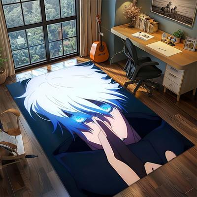 Jujutsu Kaisen Stylish Polyester Rug Anime Carpet Non Slip Living Room Bedroom Floor Mat