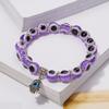 Lucky Turkish Evil Eye Beaded Bracelet 2026 New Design Colorful Eyes Fatima Hand Pendant Bracelets For Women Men Couple Jewelry