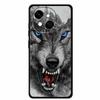 Black Silicone Case For Tecno Spark 40C Cases Wolf Luxury Protective Soft Back Cover For Tecno Pop 9 4G Case 6.67" Animal Fundas