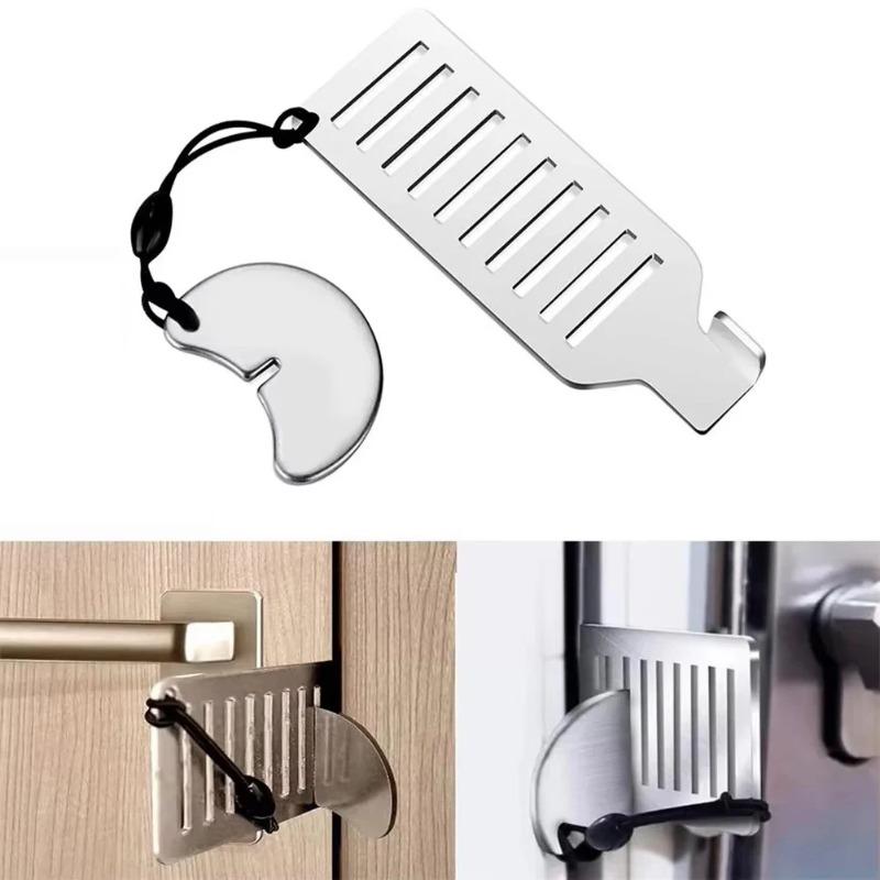 Security Door Blocker, Portable Safety Protection Tool, Suitable For Home Privacy Protection, Hotel Travel Door Lock Blocking