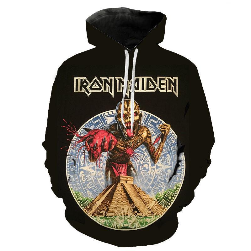 Neuer Klassischer Gothic Vintage Horror Totenkopf 3D Druck Hoodie Neue Mode Herren Sweatshirt Oberteile Hip-Hop Harajuku Herren Herbst Pullover