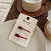 Cartoon Embroidery Children's Hairpin Cute Mushroom Girl Bangs Side Clip Hairpin Hair Clip Kids Hair Accessories Headwear