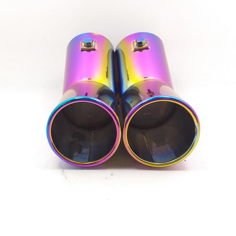 Bora Golf 4 Colorful Stainless Steel Dual Outlet Exhaust Muffler Tailpipe