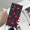 Fruit Cherry Funda Phone Cover Case for Samsung Galaxy S25 S26 S24 Plus Note 20 8 9 10 S21 FE S20 Ultra S23 S10 S9